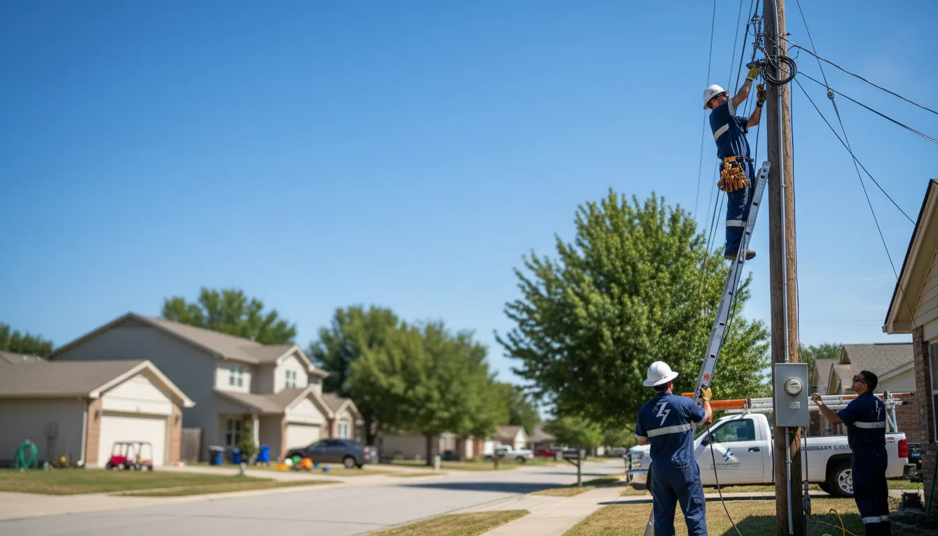 Residential electrician providing installation services in Cromwell, IN